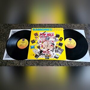 Ramones Mania 1988 Sire 25709-1 2 X LP Album Best Of Greatest Hit sterling Promo